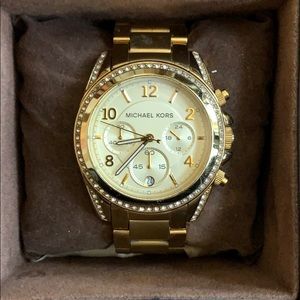 Michael Kors Gold Watch with Crystals